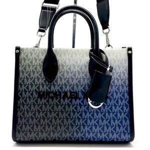 Michael Kors Mirella Small Ombré Signature Logo Crossbody Bag Black Multi